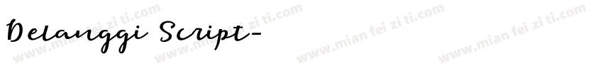 Delanggi Script字体转换